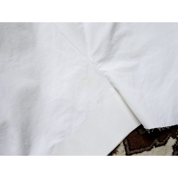 Marni White Cotton Laminate Contrast Draped Midi Skirt size IT 38 US 2 - Picture 7 of 9